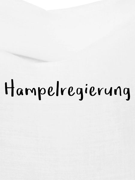 Hampelregierung Logo Text Selfmade