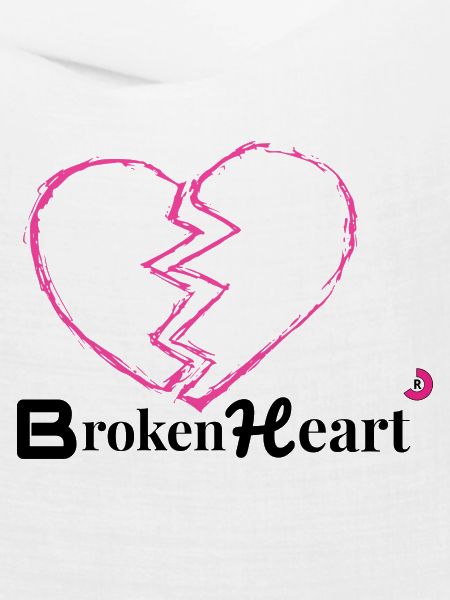 Zerbrochenes Herz Neon Pink