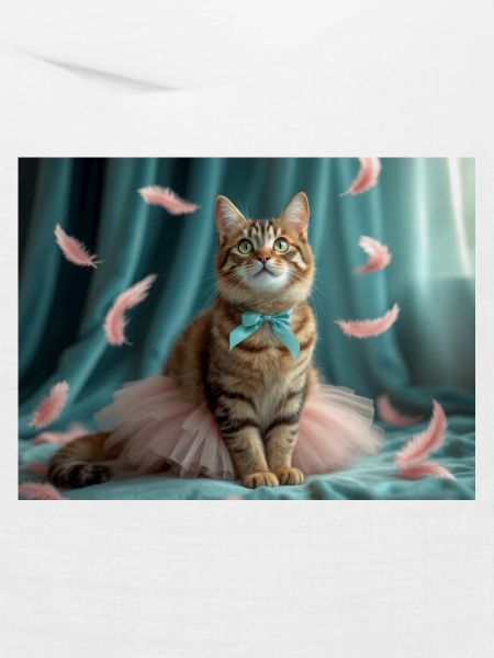 Pastellblaue Tutu-Katze