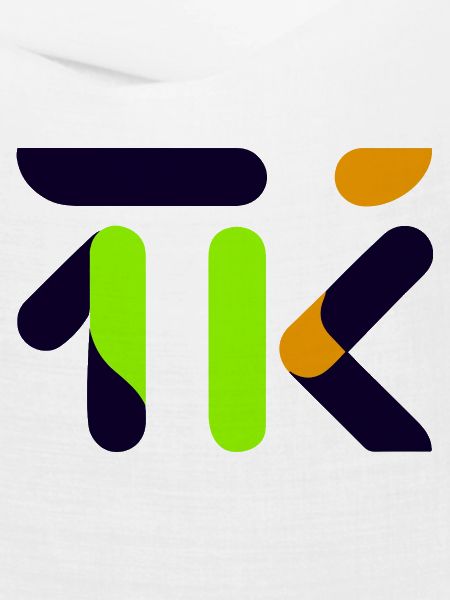 Neon Lime Abstract Glyph