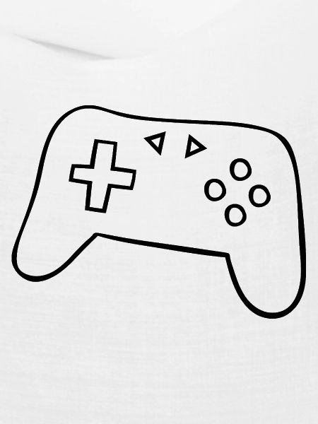 Klassischer Gamepad Silhouette