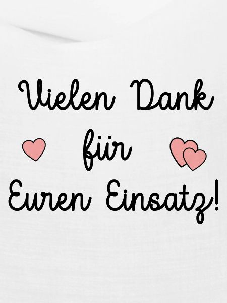 Vielen Dank Gruppe Team