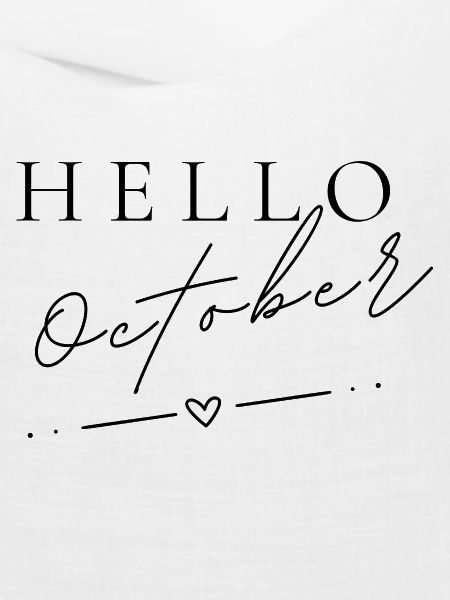 Hello October | Minimal Herbst Design