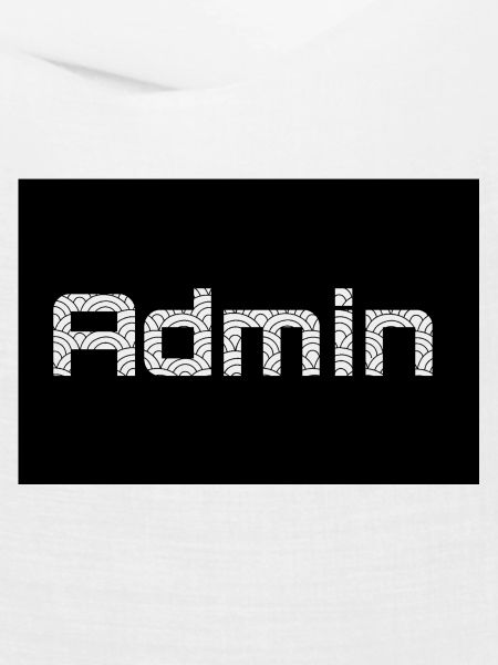 ADMIN Whitewords/Blackbackround