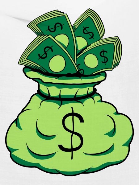Geld Sack Scheine