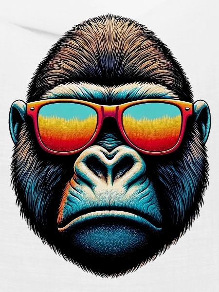 Gorillas mit Sonnenbrille