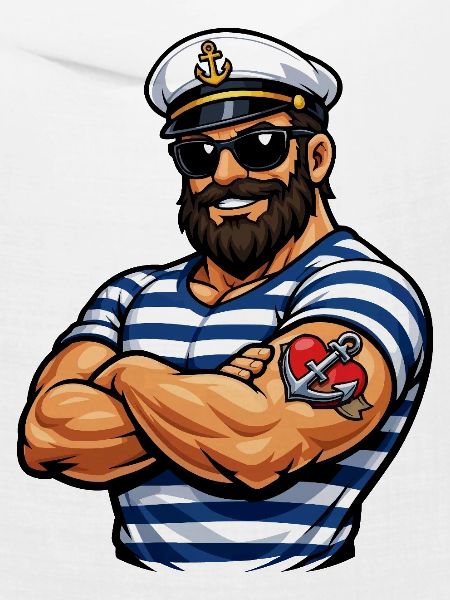 Seemann mit Tattoo