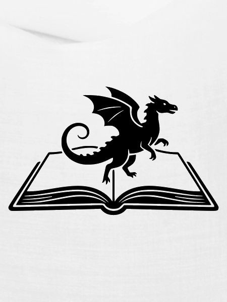 Drache auf Buch Fantasy