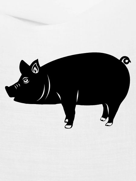 Schweinelogo Schattenbild