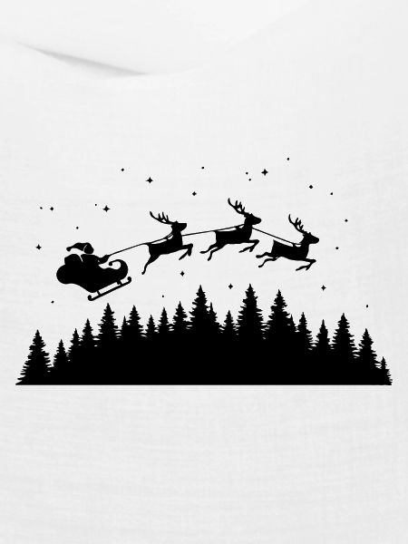 Weihnachtsmann Schlitten Rentiere