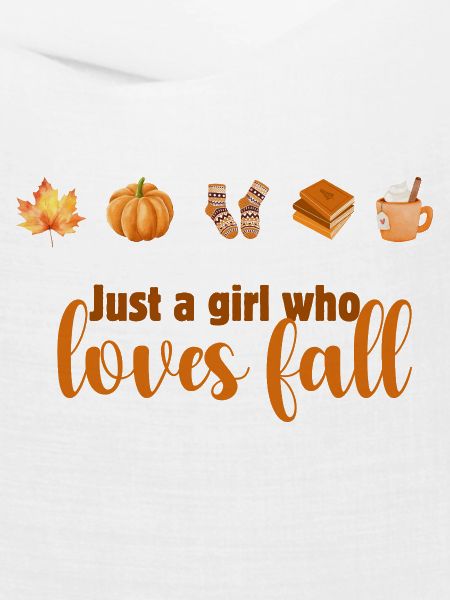 Herbstliebendes Mädchen Design, Fall Vibes
