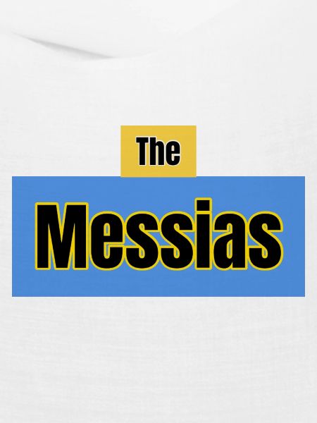 Der Messias-Typografie-Blau