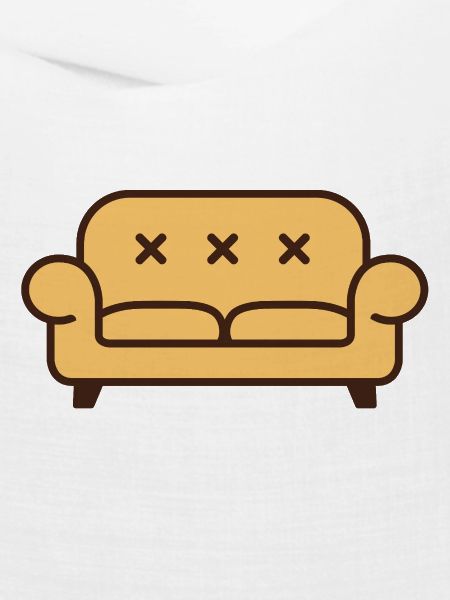 Sofa mit X-Augen - Pop-Art