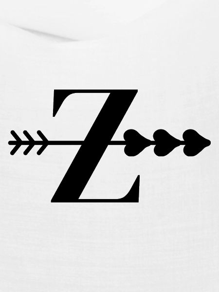 Buchstaben z, Pfeilherz