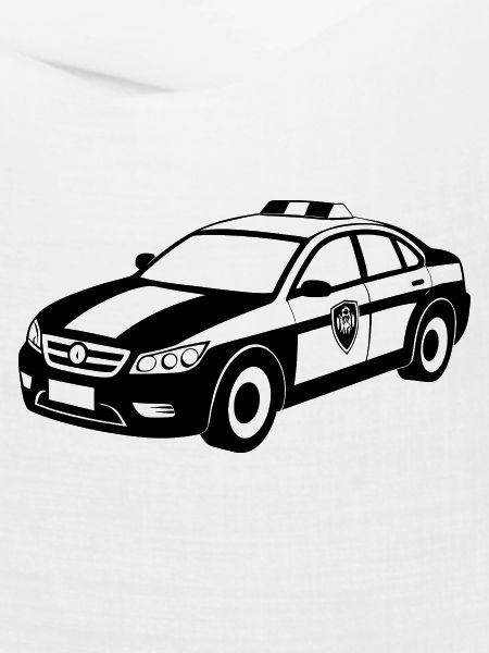 Polizei-Muscle-Car-Notfall