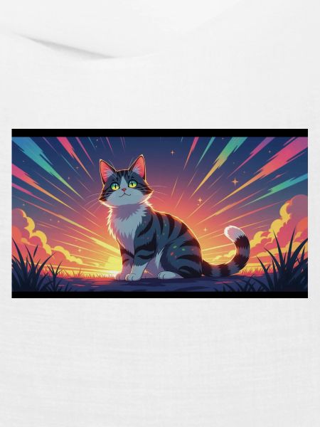 Katze im Abendlicht