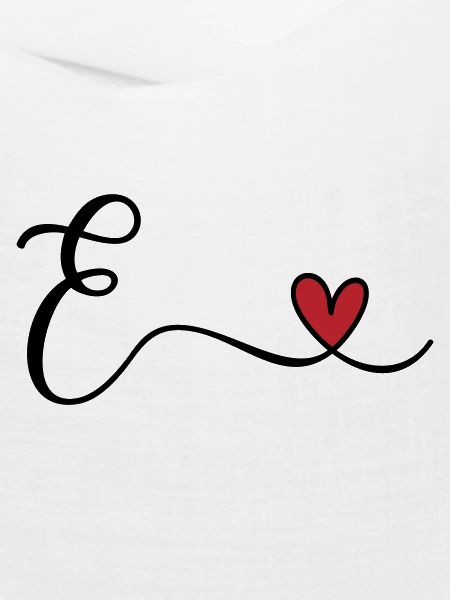 Buchstabe E Monogramm