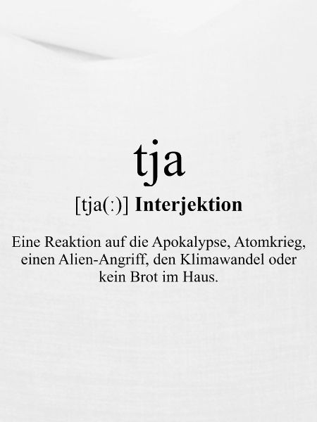 Tja Definition Dictionary