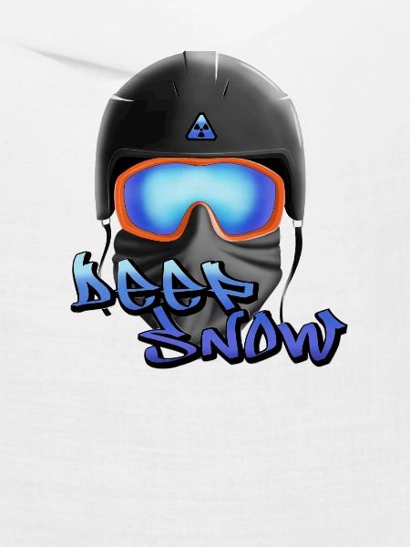 Deep Snow Snowboard Graffiti Helm