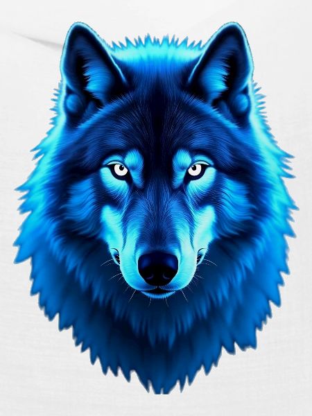Blaues Wolfsleuchten