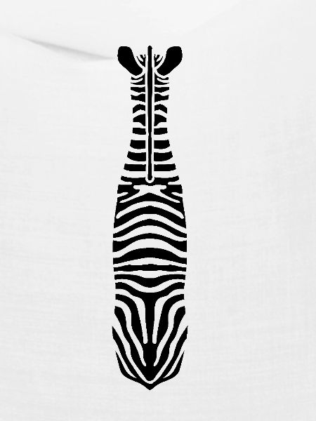 Zebra mit Einzigartigen Streifen