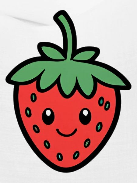Kawaii Erdbeer Lächeln Design