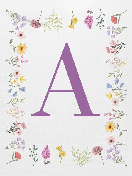 Floral Initial