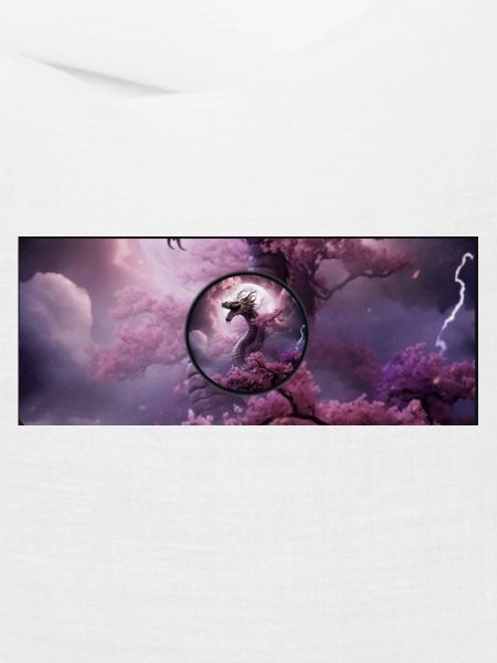 Drache im rosa Nebel