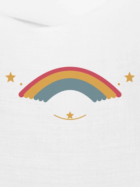 Pastellregenbogen mit Sternen