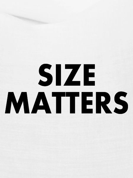 Size matters