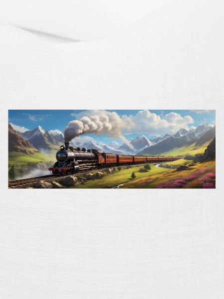 Nostalgischer Eisenbahnzug mit Dampflokomotive