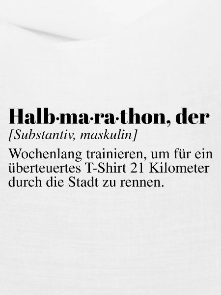 Halbmarathon Duden Spruch