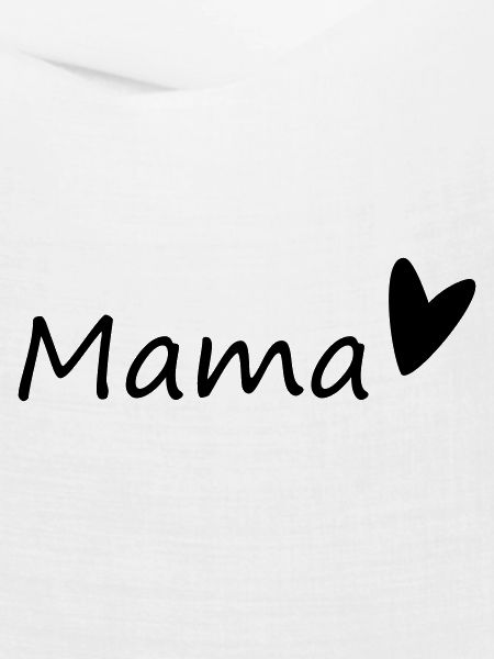 Mama-Schriftzug mit Herz