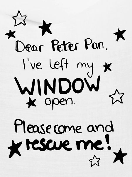 peter pan, Spruch