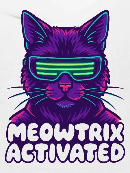Meowtrix Activated Neon Cat