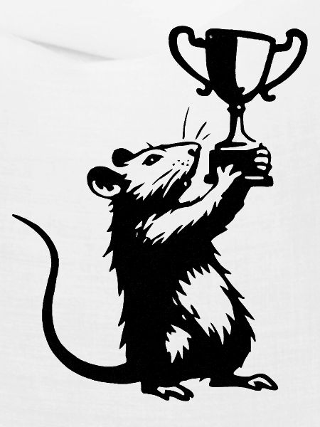 Ratte mit Pokal