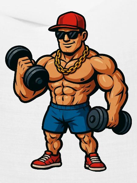 Bodybuilder Cartoon Muskelheld