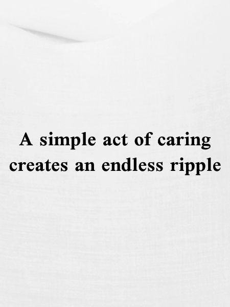 A simple act of caring