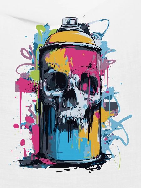 Totenkopf Graffiti Spraydose