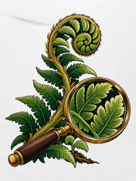 Fern durch eine Feldlinse