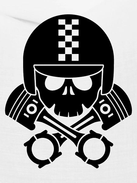 schädel helm kolben