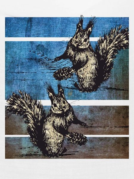 Eichhörnchen Retro
