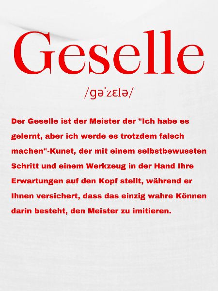 Geselle Definition