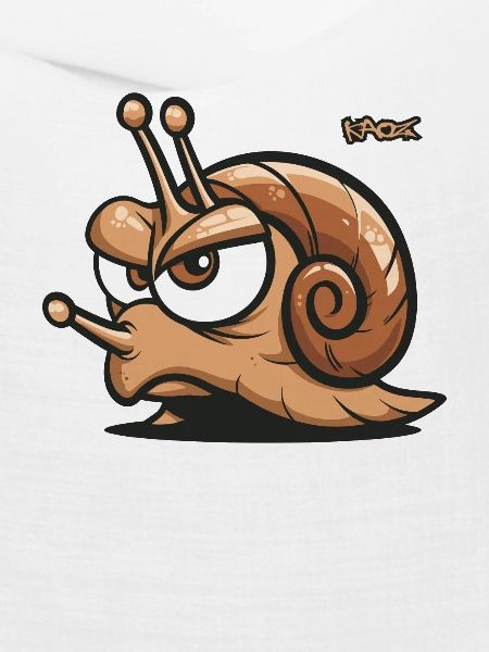 Ein genervte Schnecke
