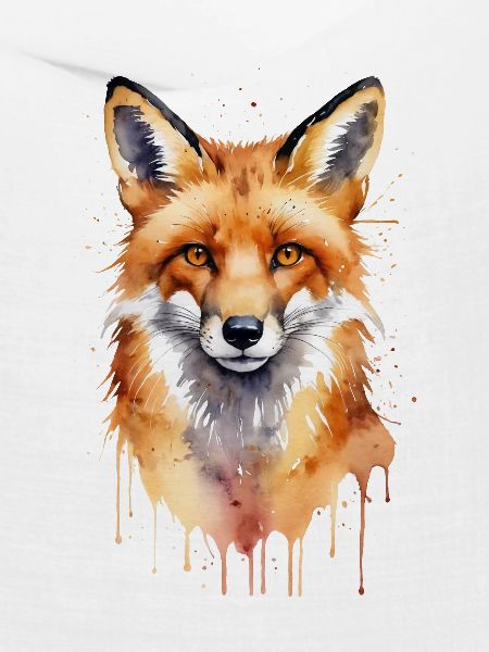 Verspieltes Fuchs Aquarell