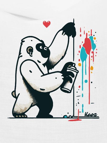 Graffiti-Gorilla mit Spraydose