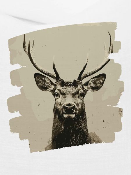 Hirsch mit Geweih