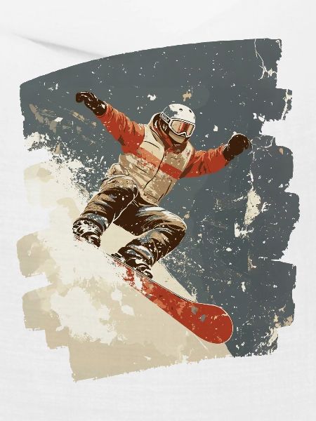 Snowboarder Pulverschnee