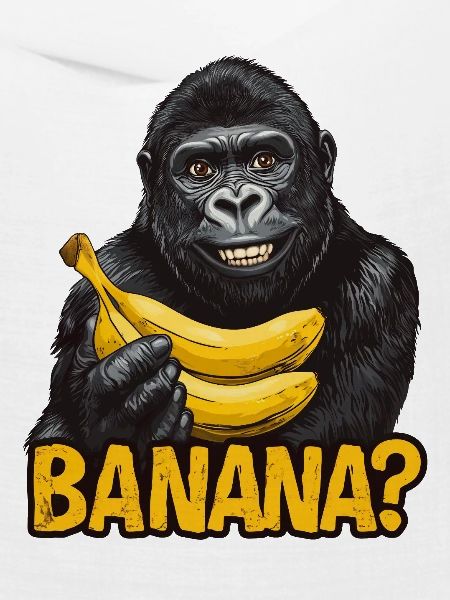 Gorilla mit Bananen