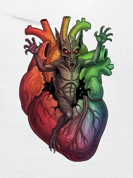 Herzmonster im Regenbogensturm